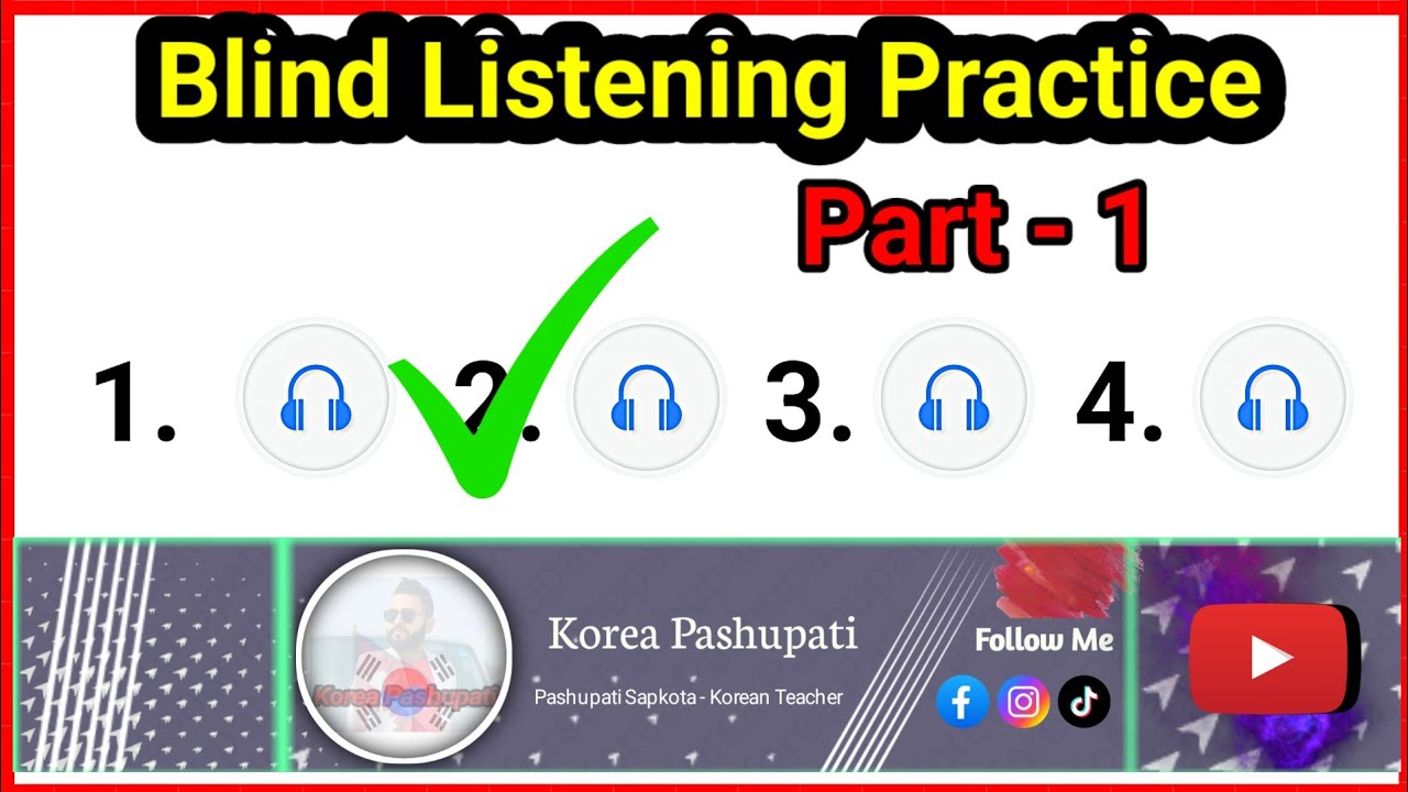Blind Listening Practice - Eps Examination - 2026 