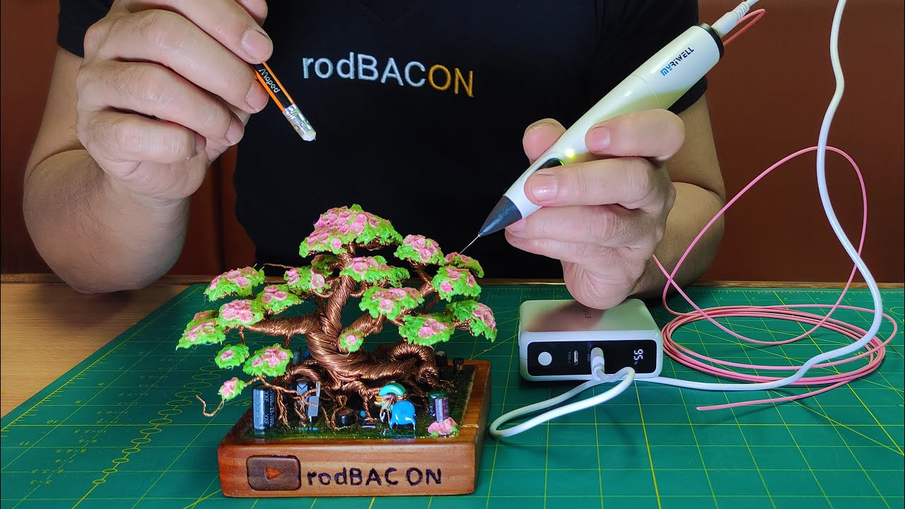 Making a Detailed Bonsai Wire Tree - Using 3D Pen and Scrap Materials