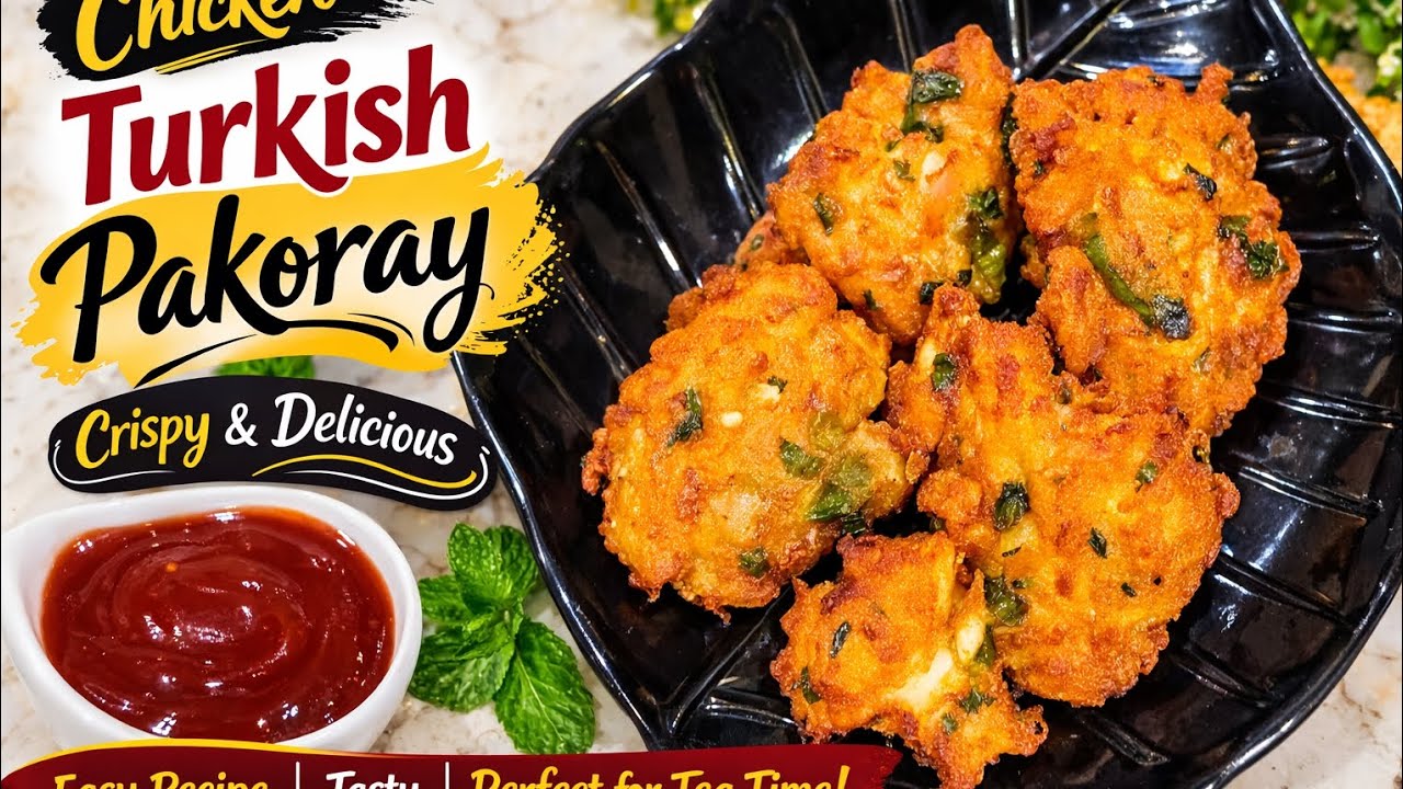 Crispy Chicken Turkish Pakoray Recipe | Easy & Tasty Chicken Pakora