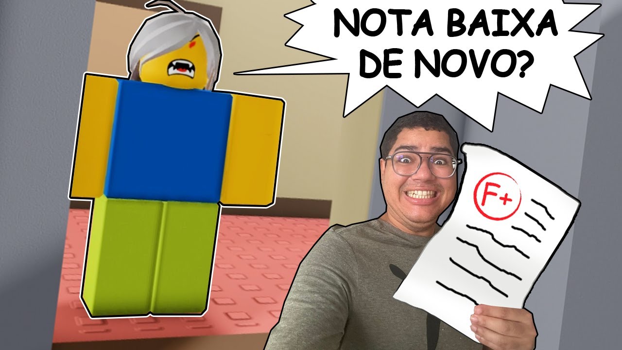 NUNCA TIRE NOTA BAIXA NA PROVA MAIS DE 500 VEZES!!! (ROBLOX - OOPS I FAILED MY MATH TEST)