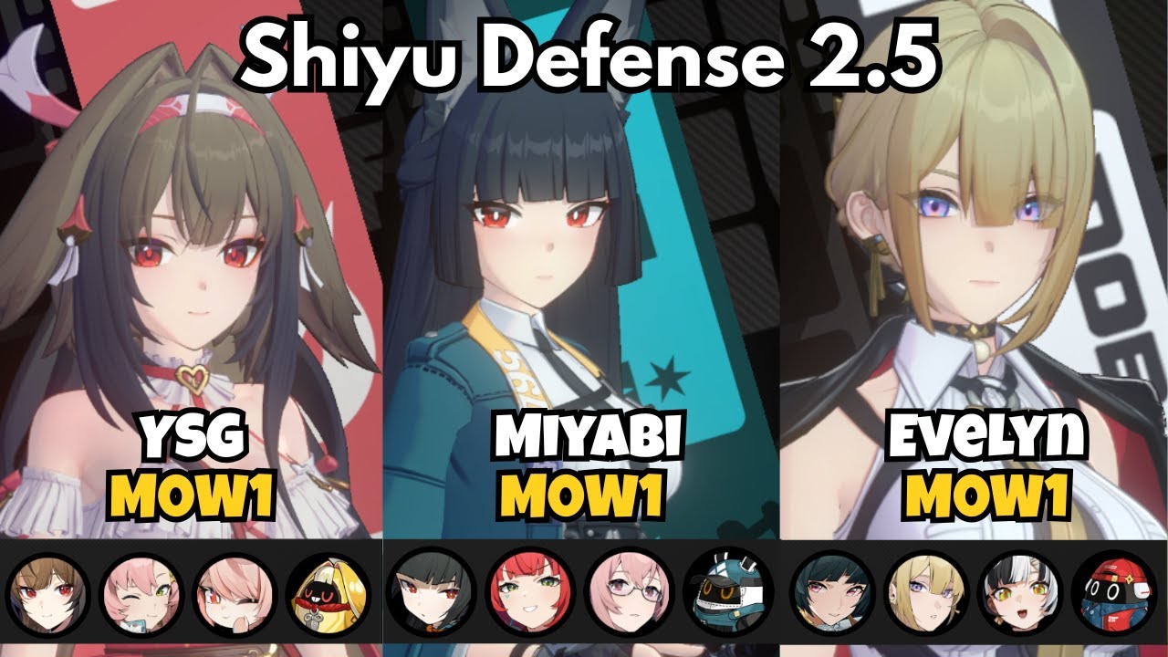 NEW Shiyu Defense! | YSG, Miyabi & Evelyn| S+ Clear | Zenless Zone Zero 2.5