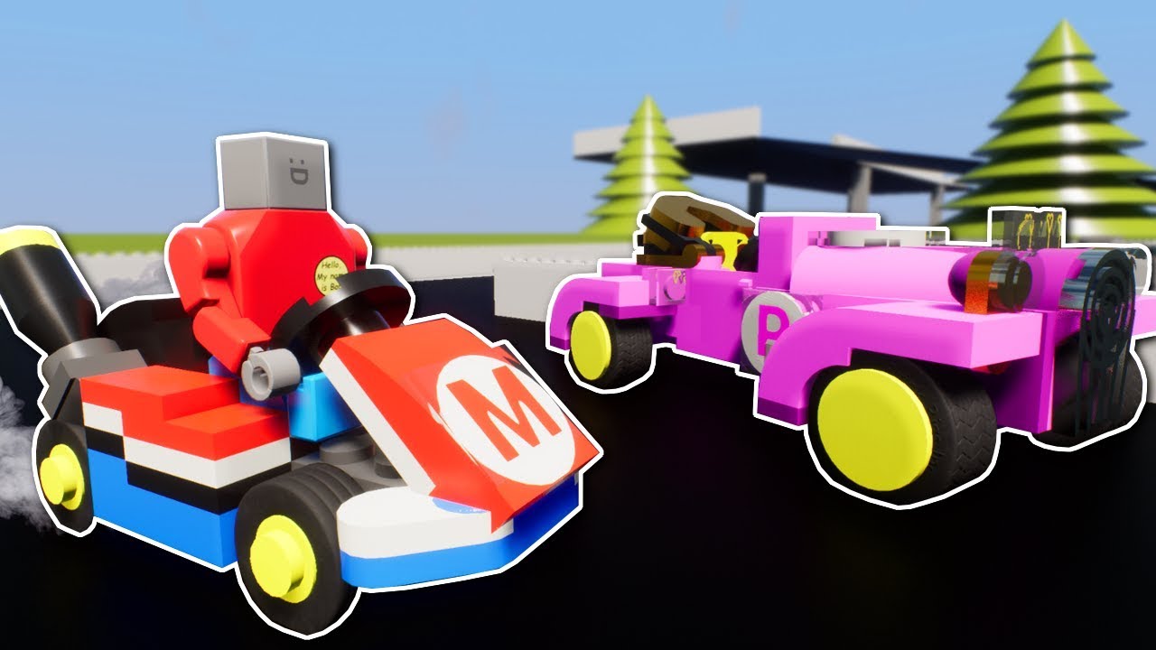 LEGO MARIO KART RACING! -  Brick Rigs Multiplayer Gameplay - Lego Mario Kart