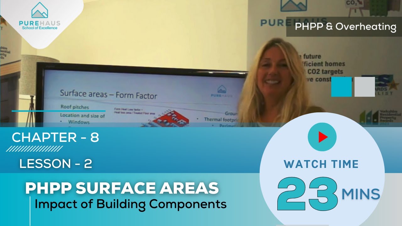 PHPP and Overheating: Lesson 2: PHPP Surface Areas
