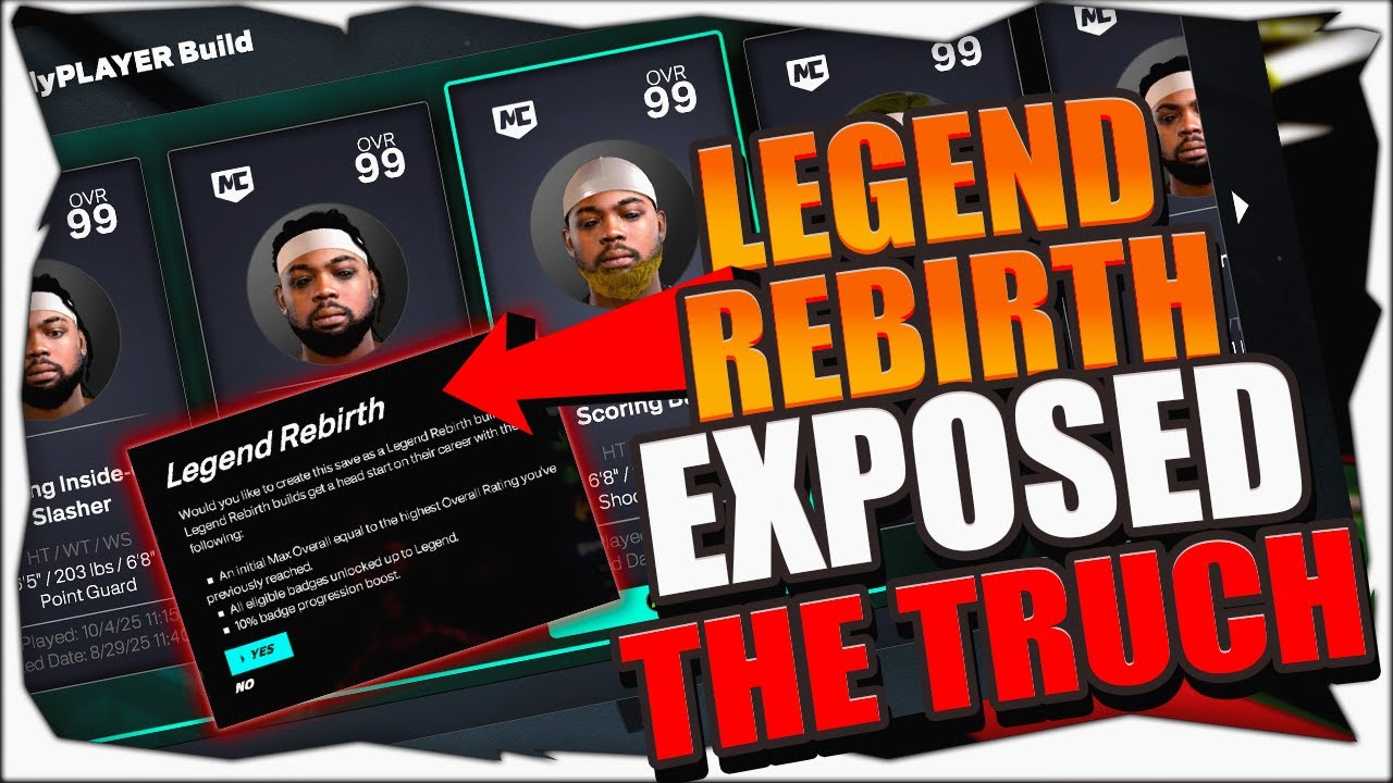 NBA 2K26 LEGEND REBIRTH ПРАВДА!!! КАК ПРАВИЛЬНО ИСПОЛЬЗОВАТЬ LEGENDA REBIRTH!! ОБЪЯСНЕНИЕ МАКСИМА...