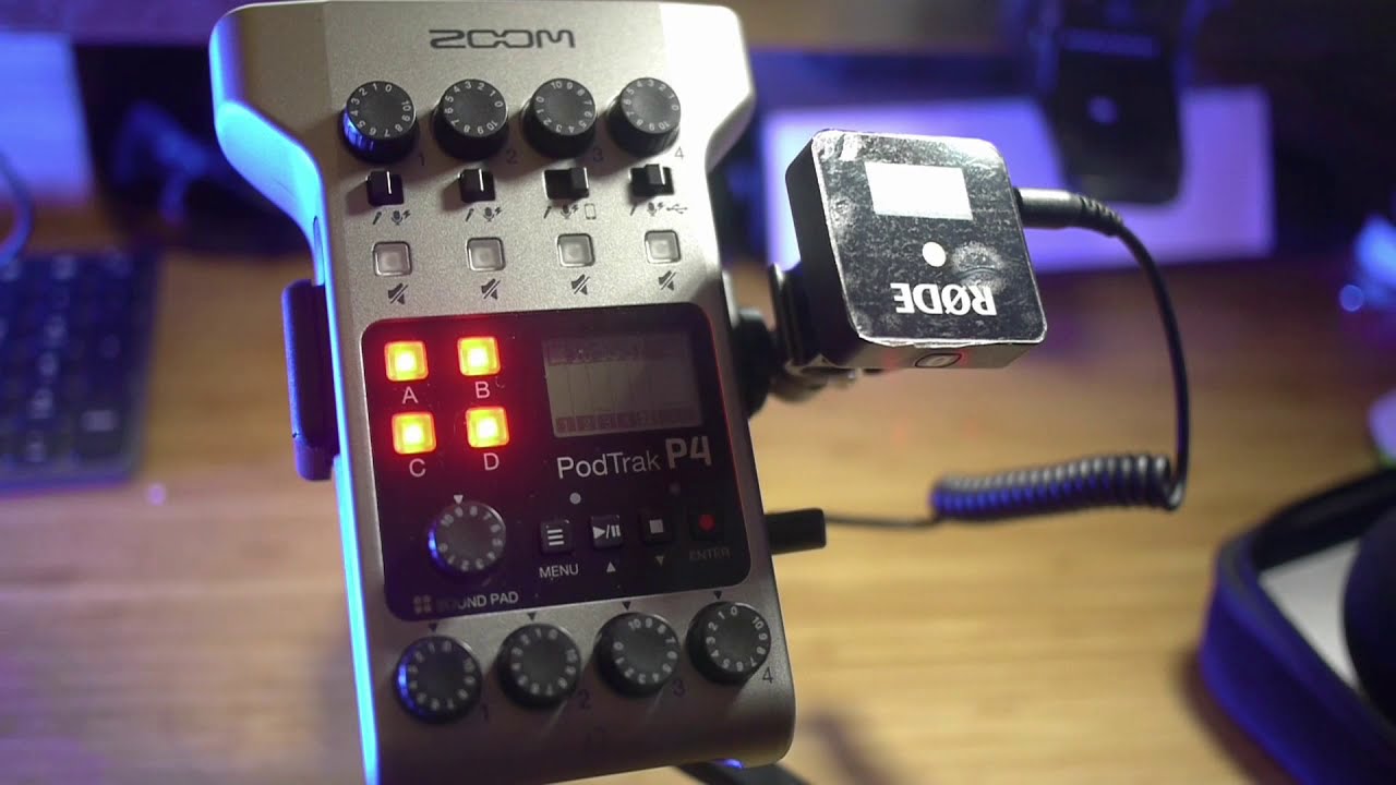 ZOOM PODTRAK P4 AND RODE wireless go