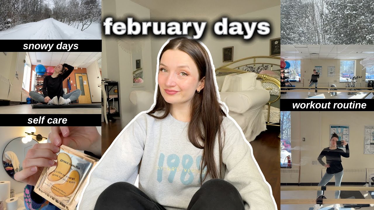 FEBRUARY VLOG | Healthy habits, going to the gym, workout routine, winter days, how i stay motivated