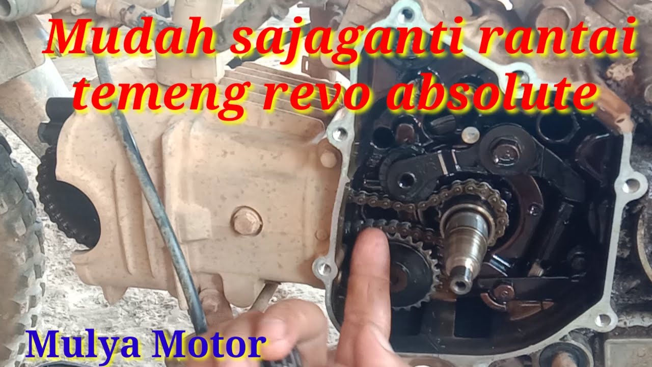 Cara ganti rantai temeng(keteng) Revo absolute.