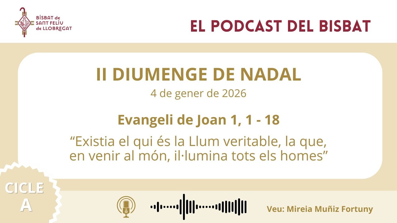 Comentari a l'Evangeli del II Diumenge de Nadal