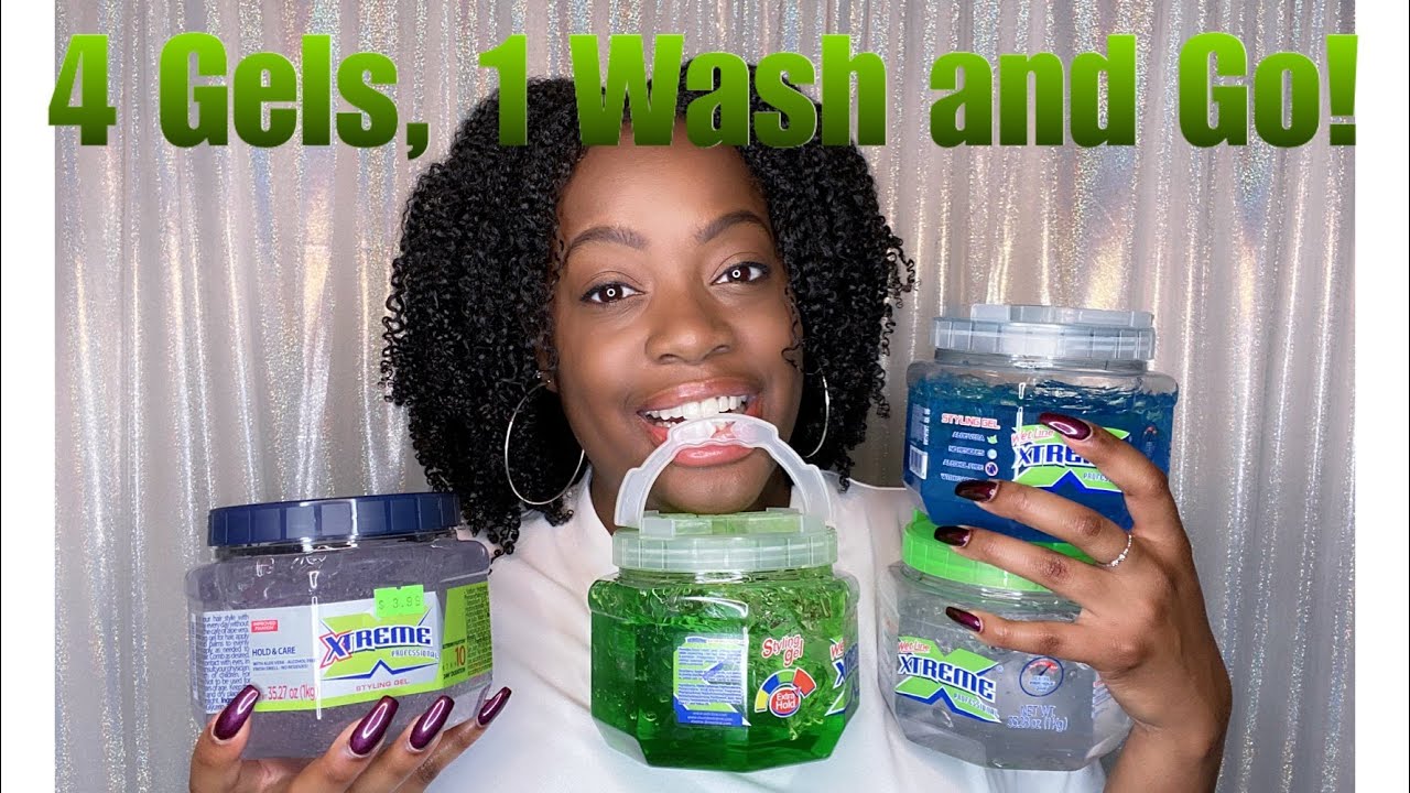 Сравнение 4 гелей Wetline Xtreme | Wash and Go для волос 4 типа