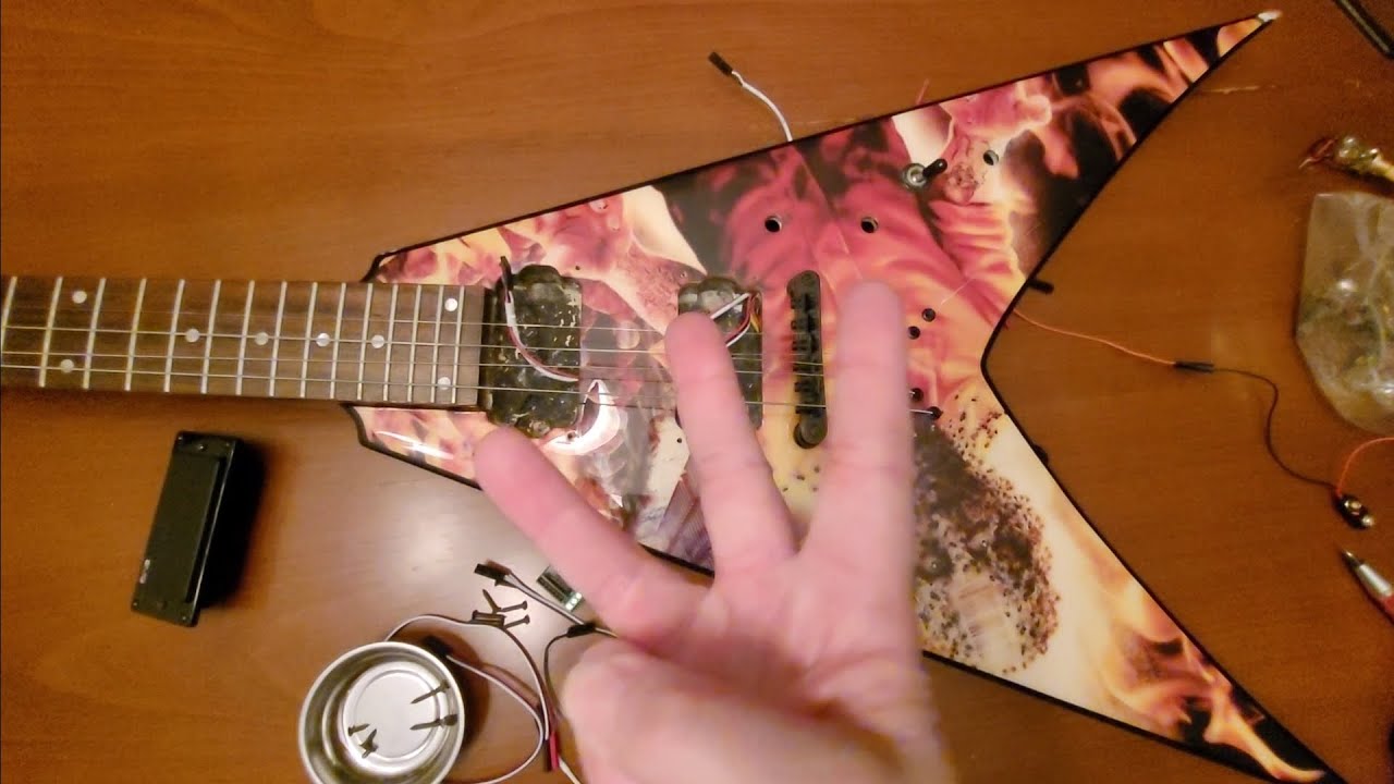 Emg install in my Dean Dave Mustaine Endgame guitar. Part 3