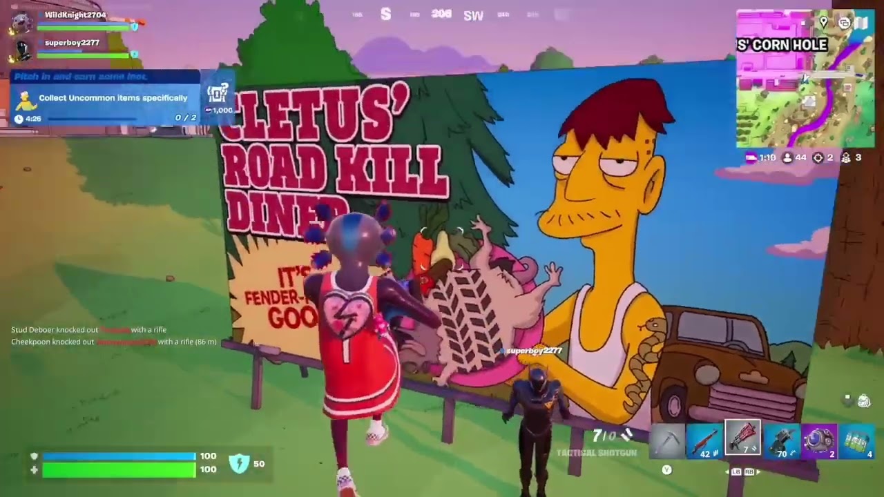 Fortnite Simpsons Season w/superboy