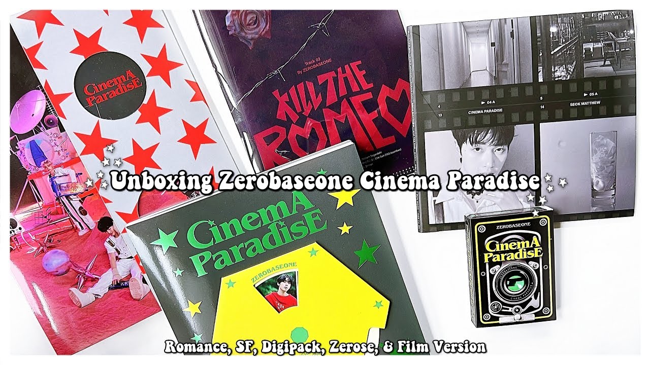 Unboxing Zerobaseone Cinema Paradise ✰ Romance, SF, Digipack, Zerose, & Film Version