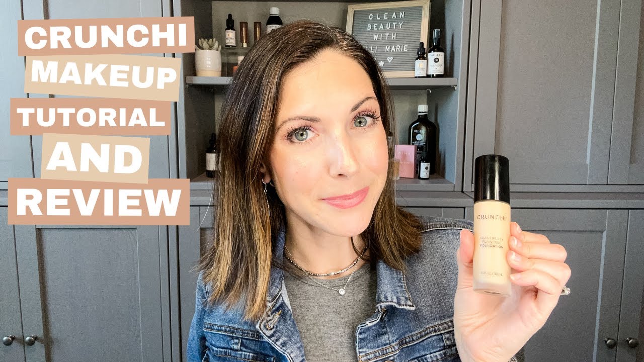 CRUNCHI MAKEUP TUTORIAL & REVIEW: Full Face of Clean Beauty