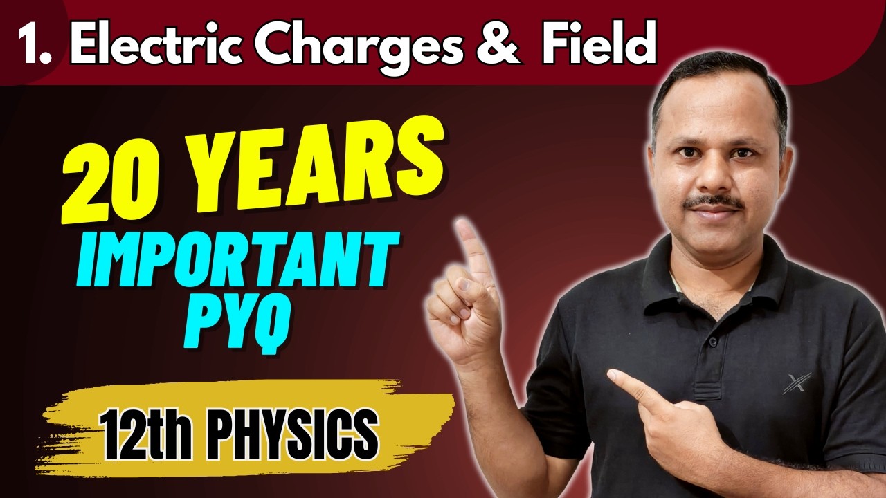 1. Electric charges and field MCQs  | Previous year Questions | 12th Physics #neet #cbse #jee #pyq