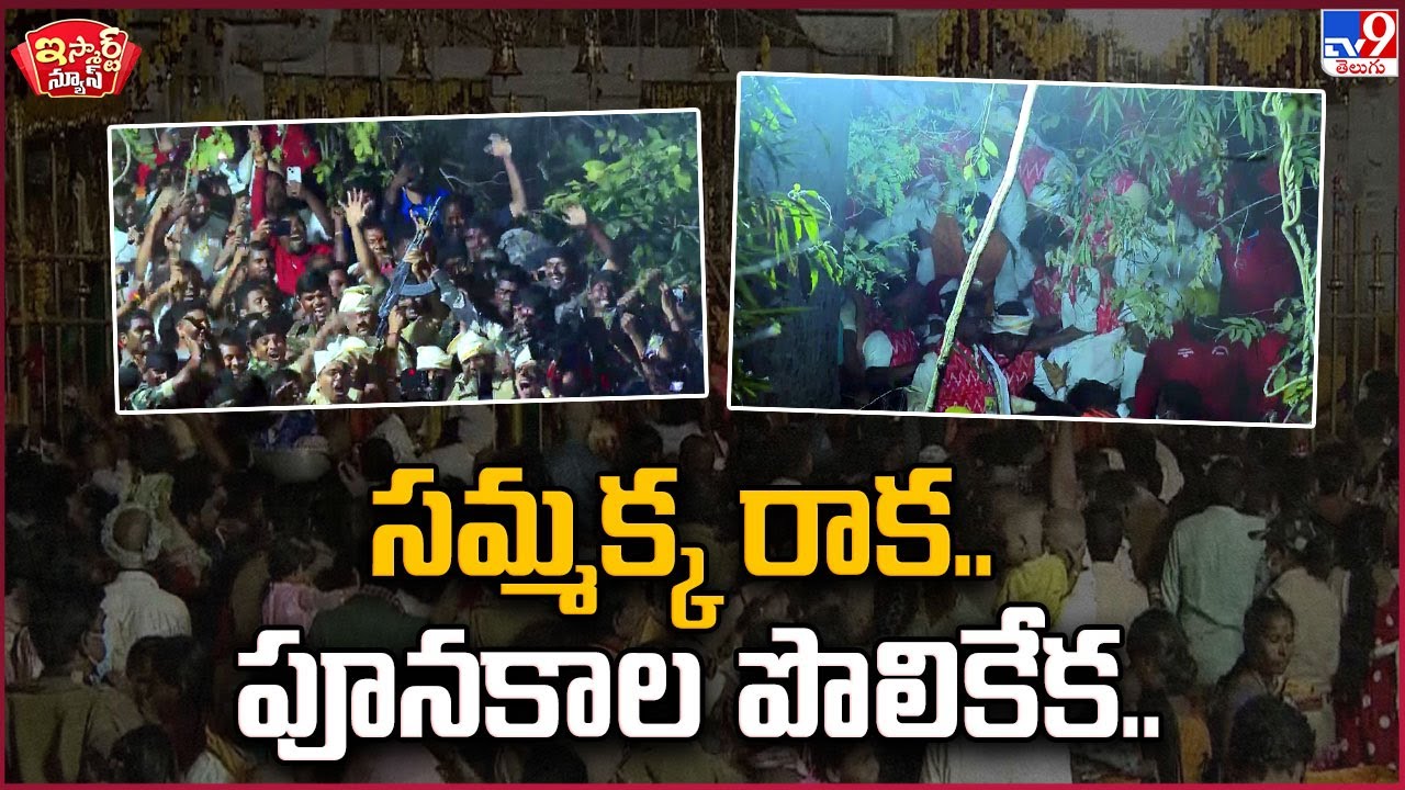 iSmart News : సమ్మక్క రాక.. పూనకాల పొలికేక.. | Medaram Jatara 2026 - TV9