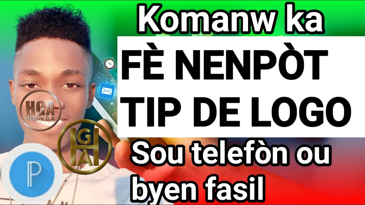Komanw ka fè yon logo sou telefòn ou ak application canva byen fasil | Tutorial canva | hilaire G.A