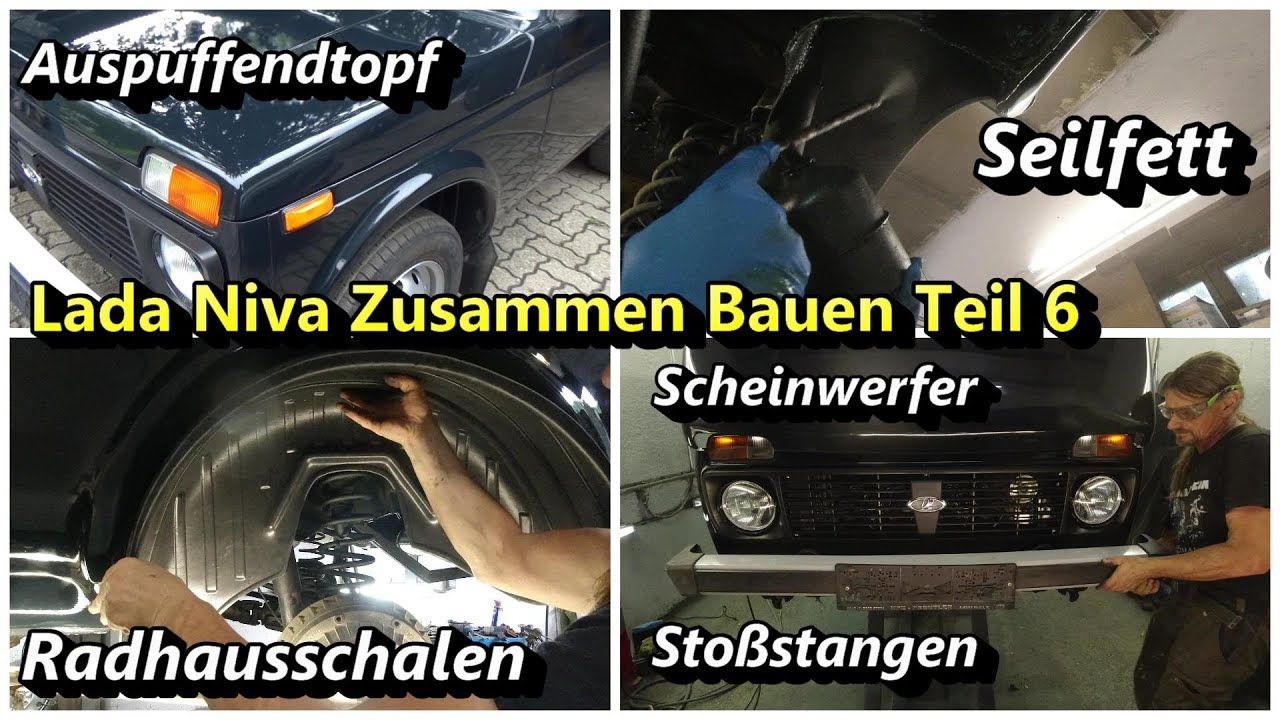 Lada Niva, Unterbodenschutz, Hohlraumschutz und Zusammen Bauen, Teil 6