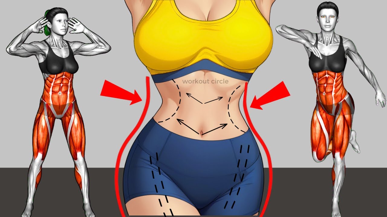🔥30-Min Standing Abs Workout ➜Lose Stubborn Belly Fat Quickly🔥No Jumping (Reduce fat in 2026)