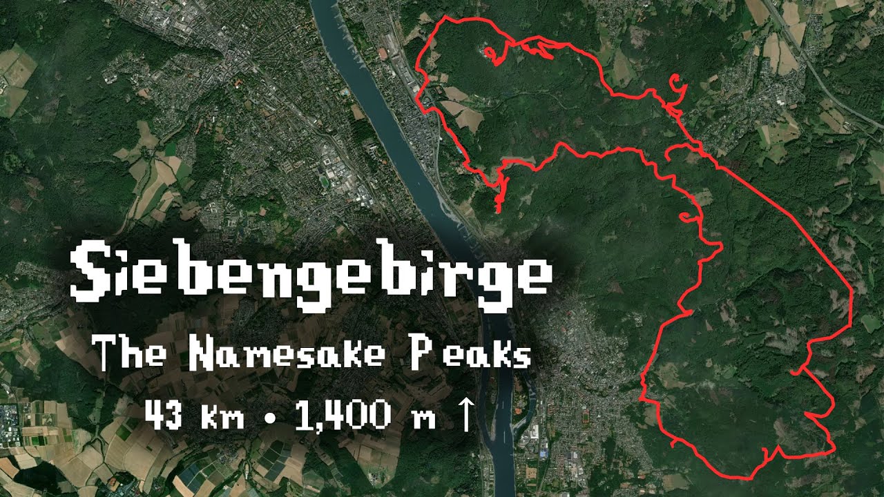 Siebengebirge, The Namesake Peaks - Germany (02.10.2025) - Enduro MTB Cycling Loop (10x Speed)