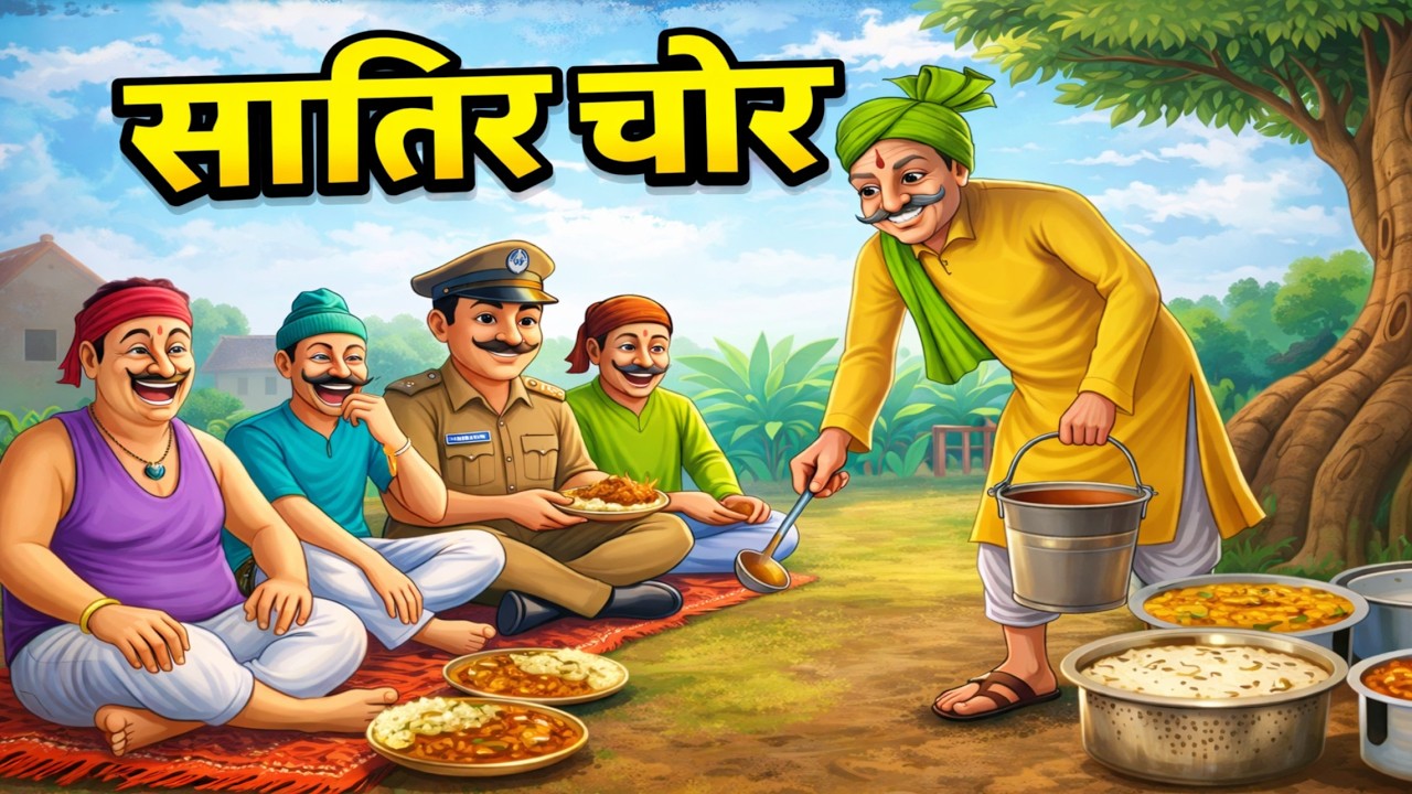 सातिर चोर | Satir Chor | Hindi moral story | Hindi Kahaniya | Hindi cartoon story