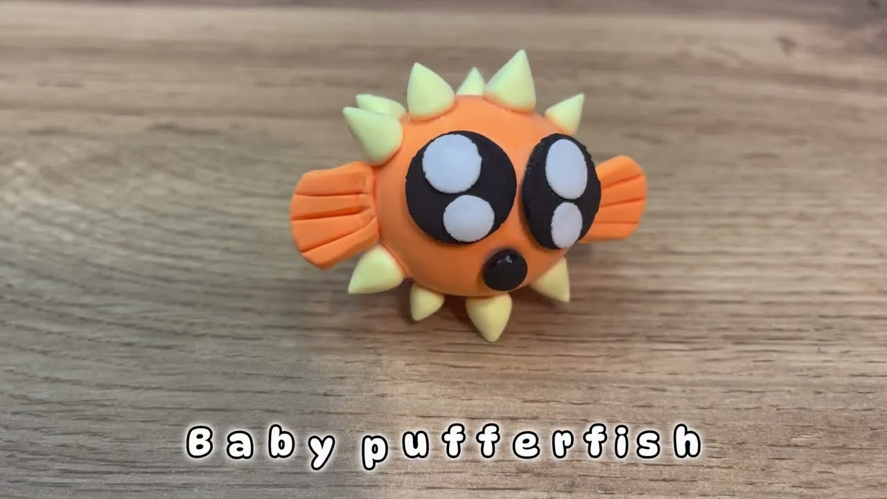 How to Sculpt a Cute Pufferfish | Easy Clay Tutorial