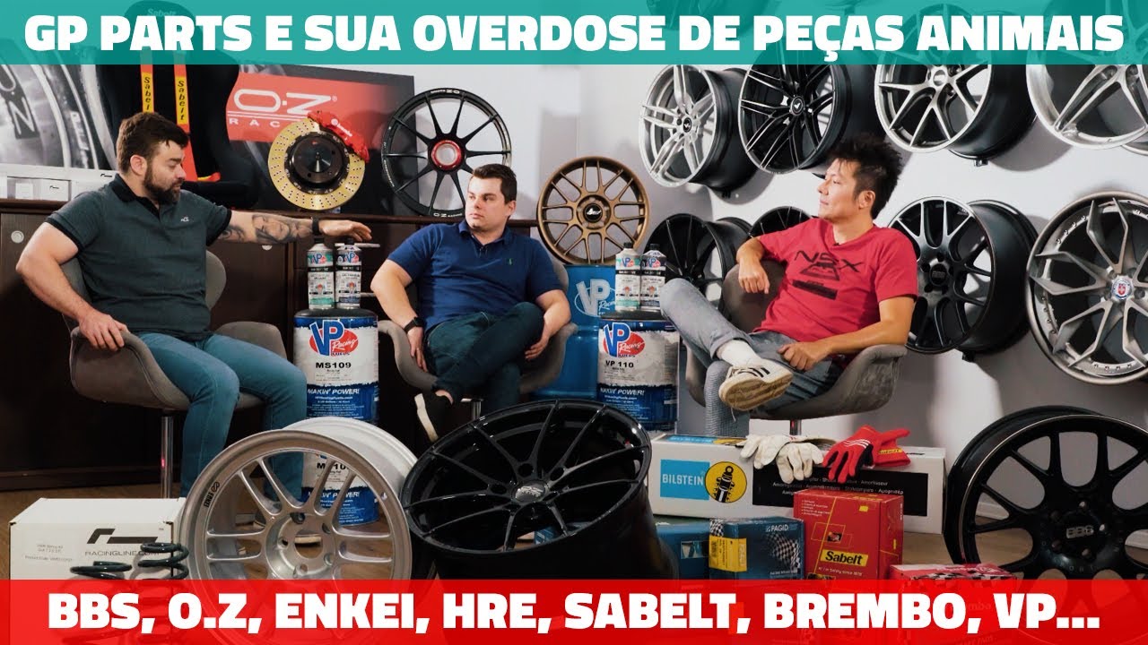 GP PARTS e uma overdose de peças – Bilstein, HRE, BBS, Enkei, Brembo, Sabelt, Vorsteiner...!