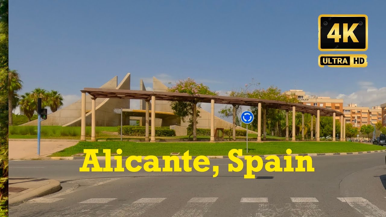 Driving Through Alicante City Centre in 4K