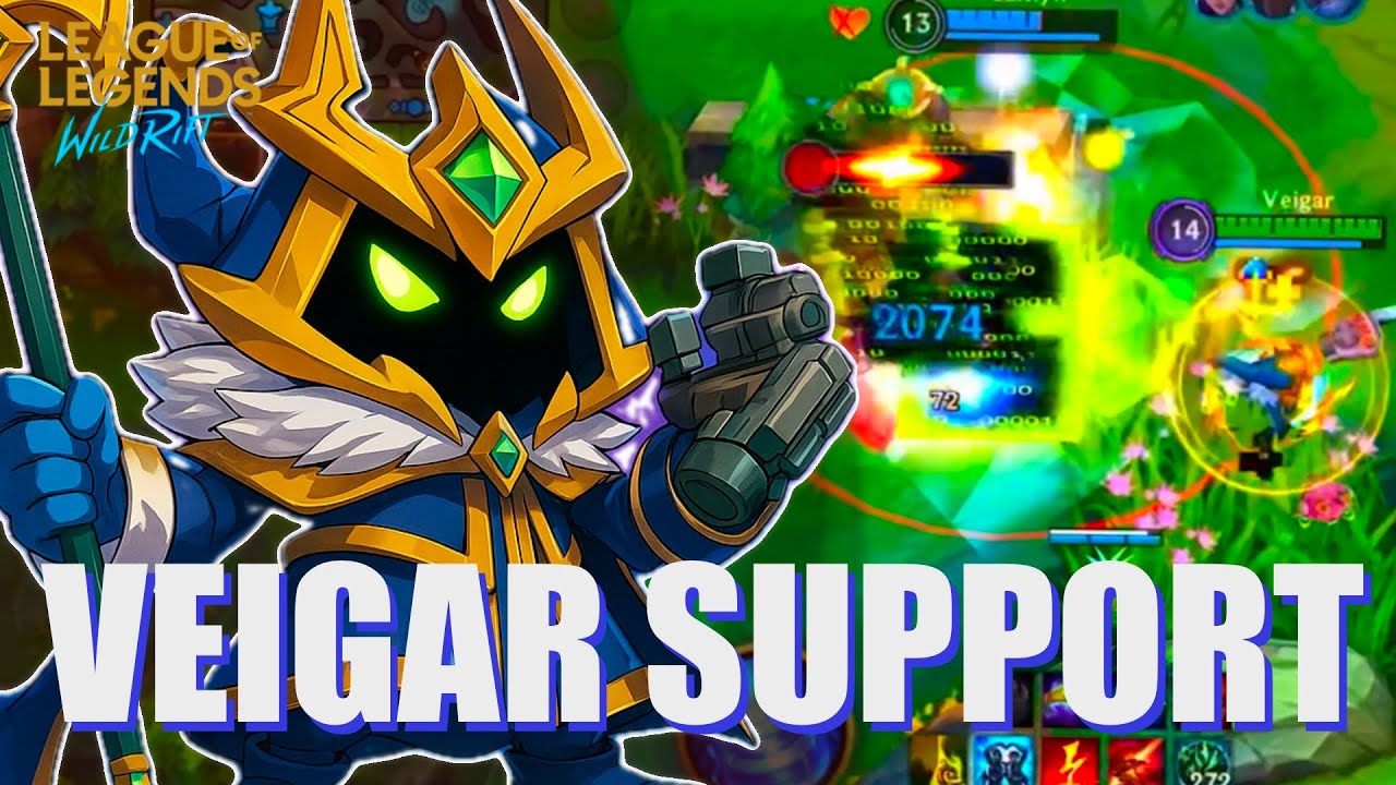 Wild Rift - VEIGAR SUPPORT - KILL STEAL EVERYTHING - OP AS HELL