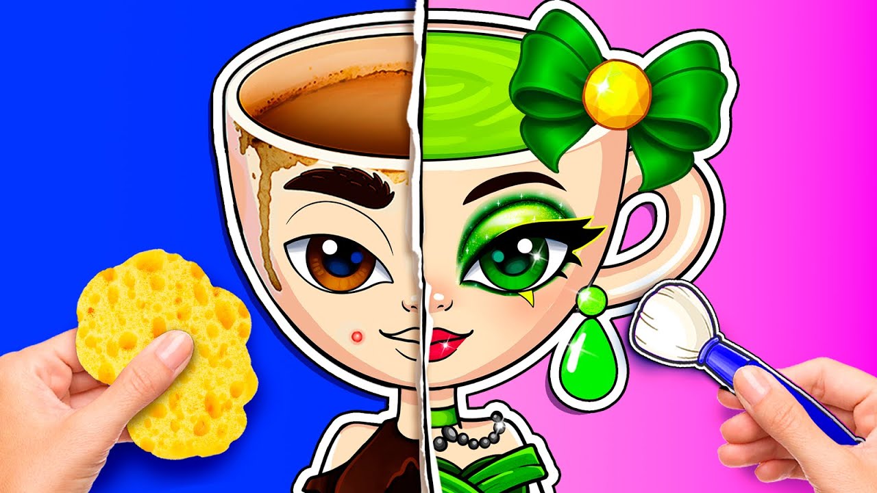 🎀Сделай сам из бумаги🎀 Сумочка для ухода за кожей и макияжем MATCHA NOVA Распаковка! Балерина Кап...
