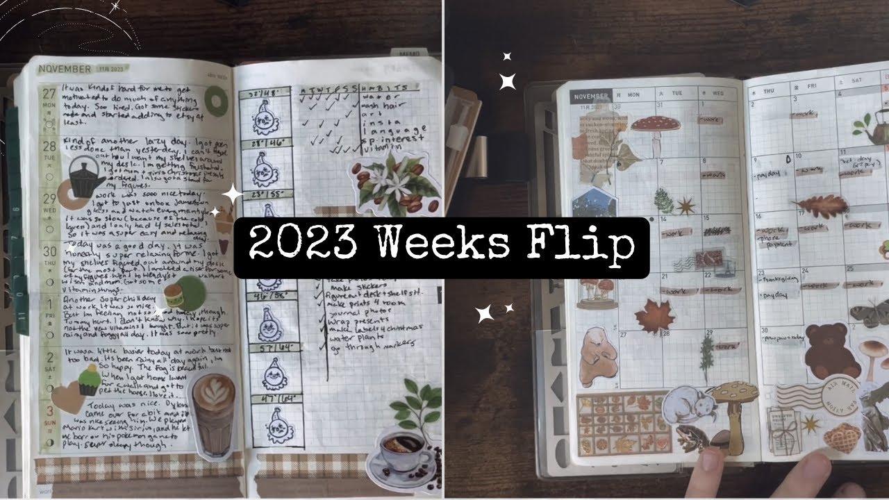 ☾ 2023 Hobonichi Weeks Flipthrough