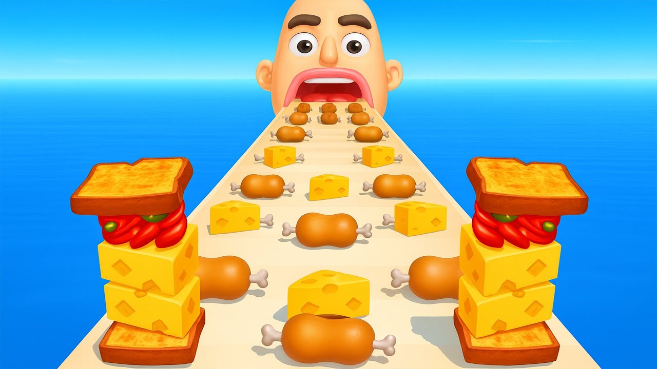 Sandwich Runner - SpeedRun All Levels Gameplay Walkthrough Android,ios New Update E10