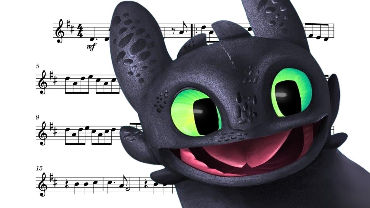 Simplified Violin Sheet Music - Test Drive (From How To Train Your Dragon)