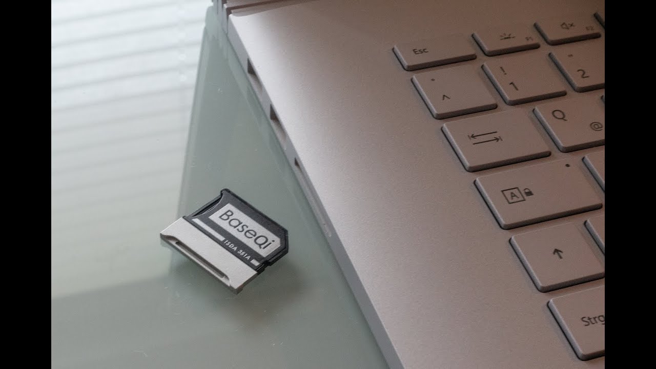Surface Book 3 Expandable Storage: BaseQi MicroSD Adapter