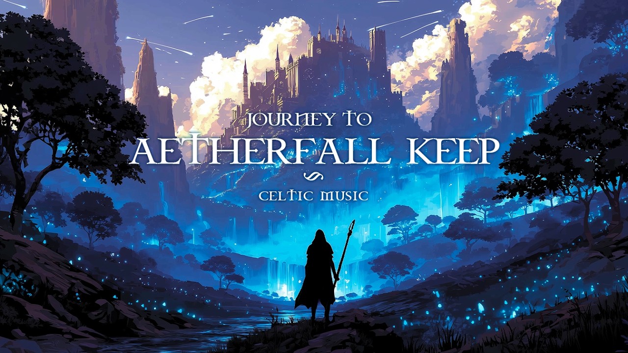 Journey to Aetherfall Keep | Calming Celtic Music | Relaxing Background Music