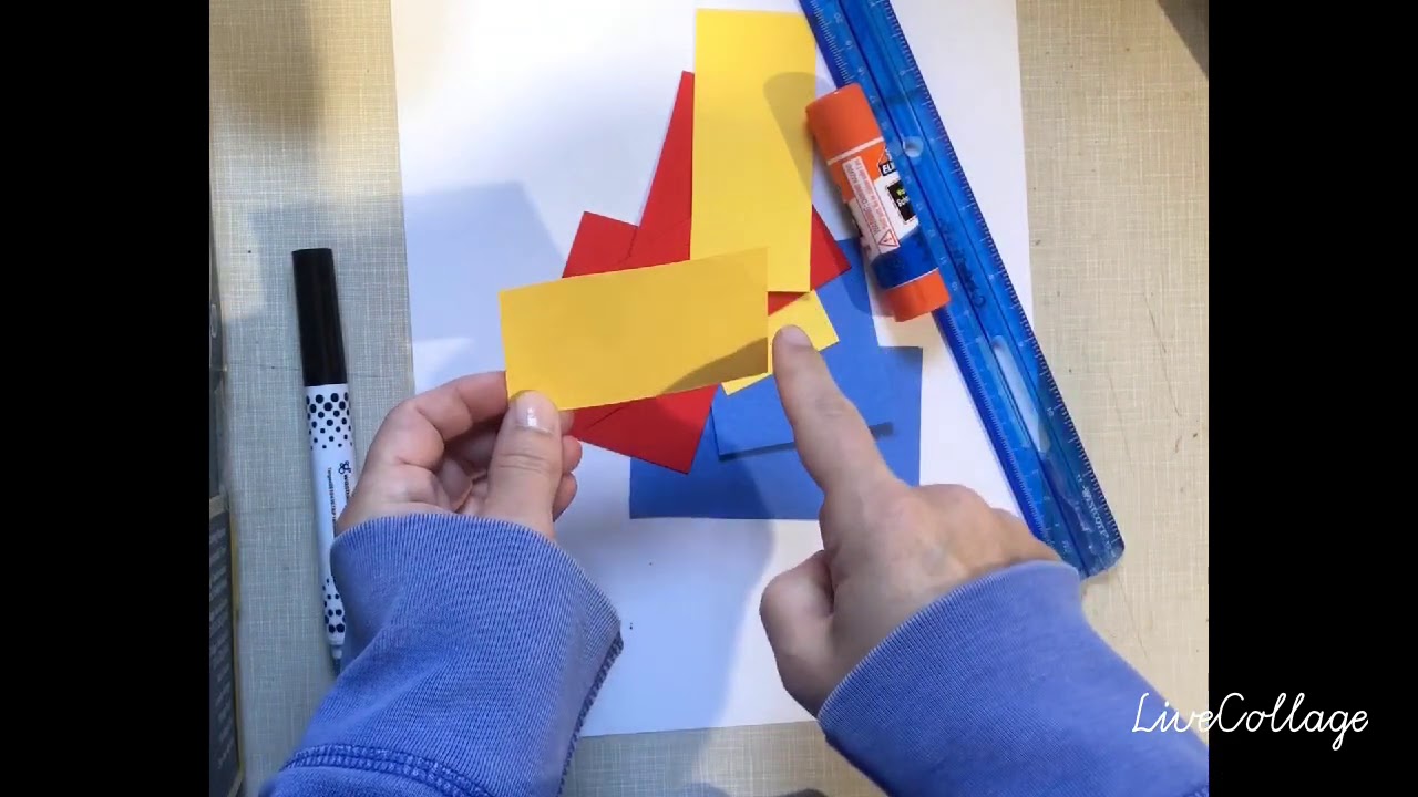 Mondrian inspired art
