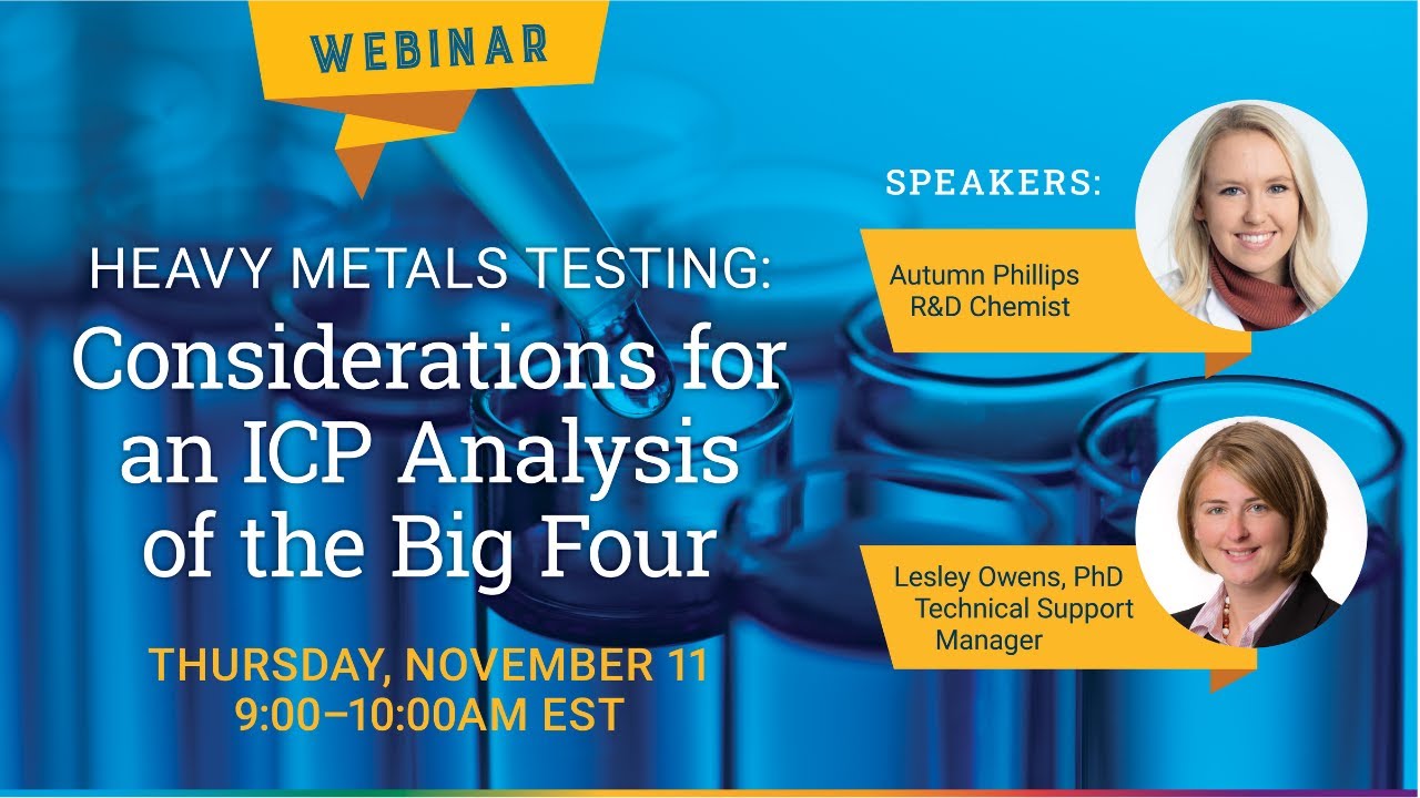 Heavy Metals Testing: Considerations for an ICP Analysis of the Big Four