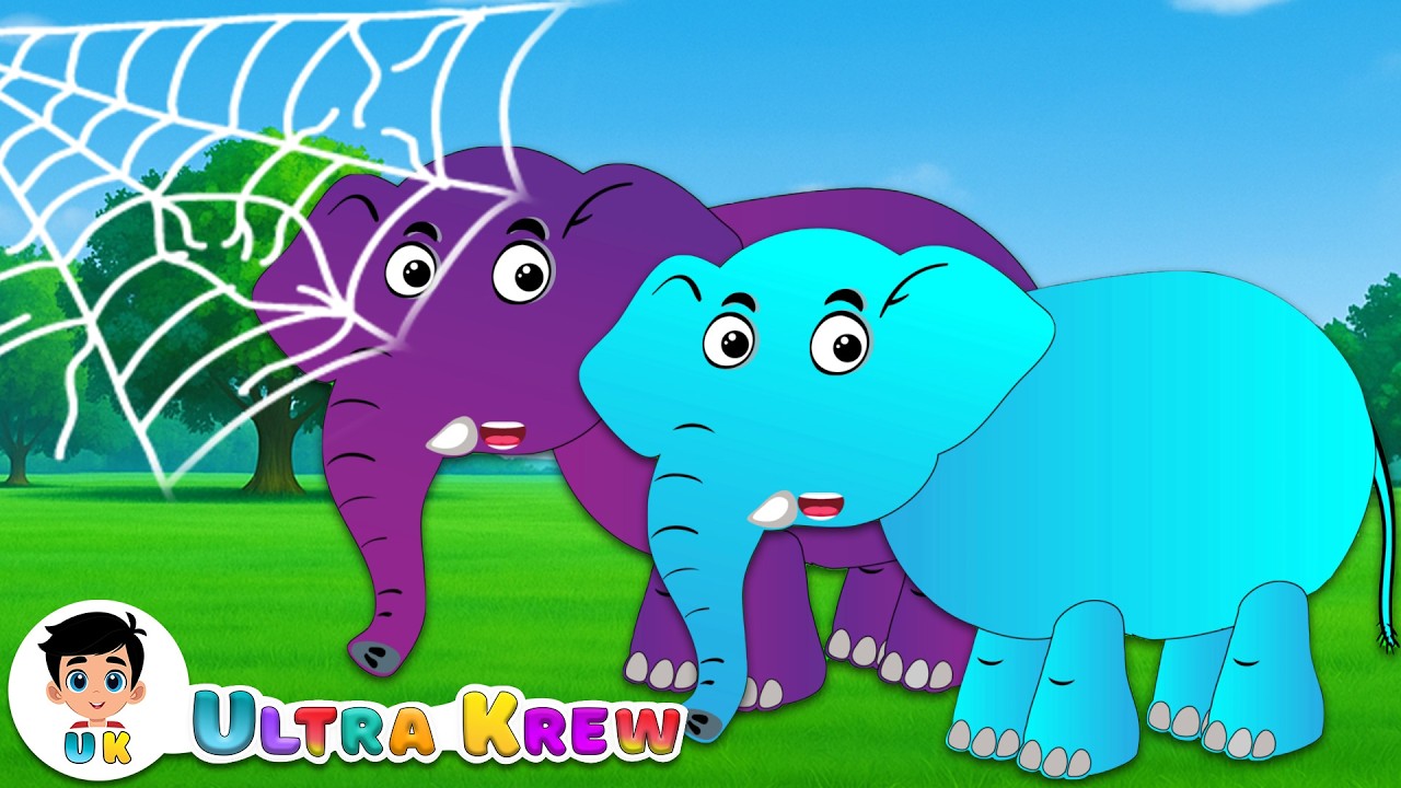 🐘Ek Mota Hathi Poem | एक मोटा हाथी | Ultra Krew Poems | Kids Nursery Rhymes | Hindi Poems