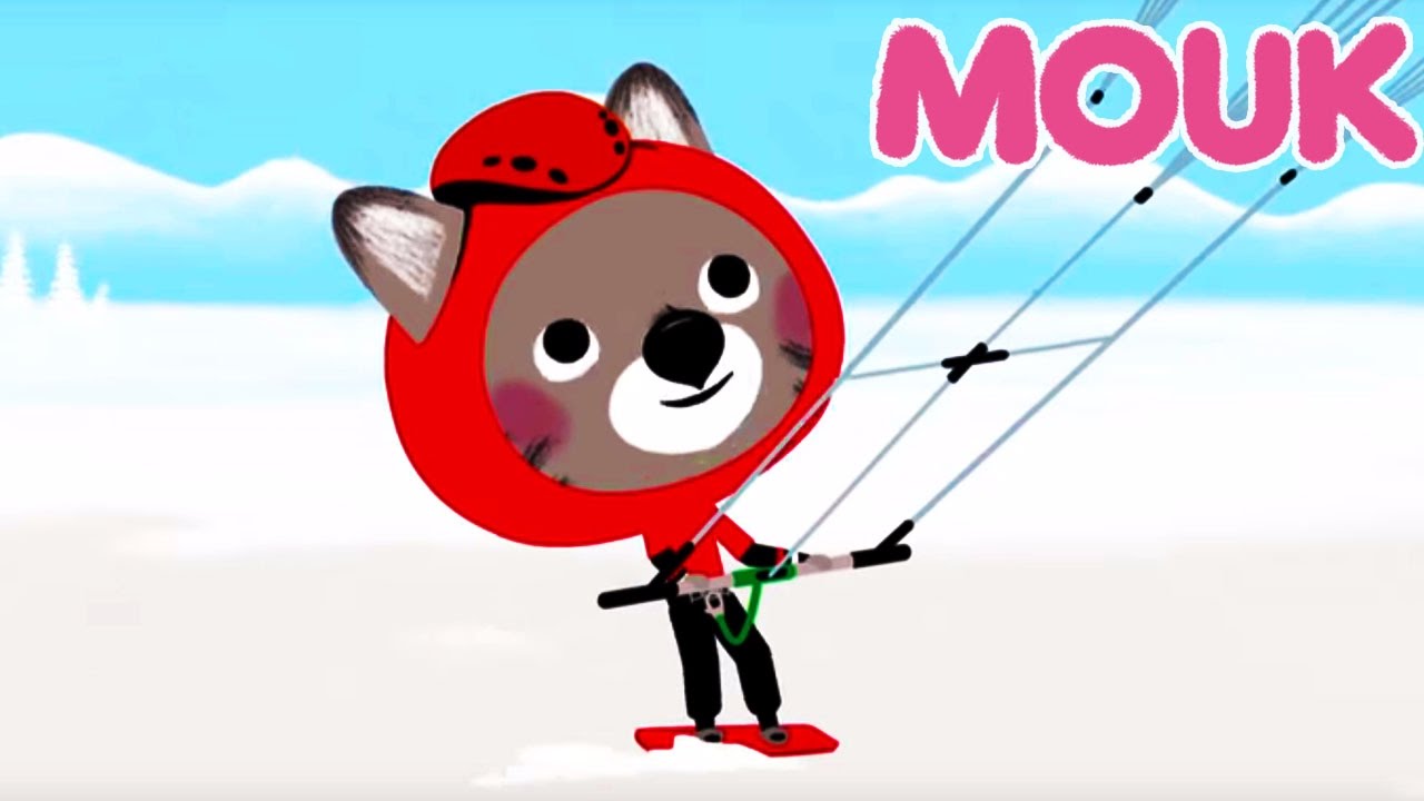 Mouk - Joyeux Noel ! Un Noël au soleil (Madagascar) et le Snow-kite (Canada) | Dessin animé