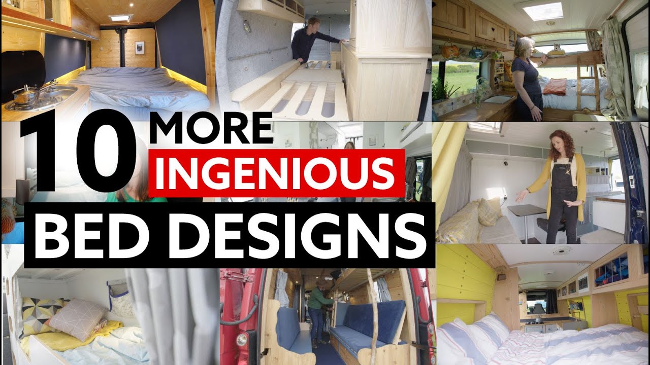 10 (MORE) INGENIOUS BED DESIGNS For Your Van Conversion
