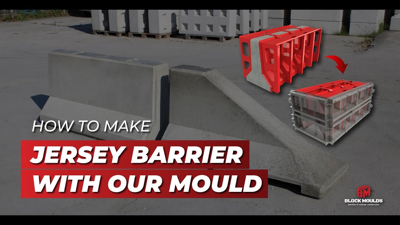 Make Jersey barriers the easy way with Block Moulds!