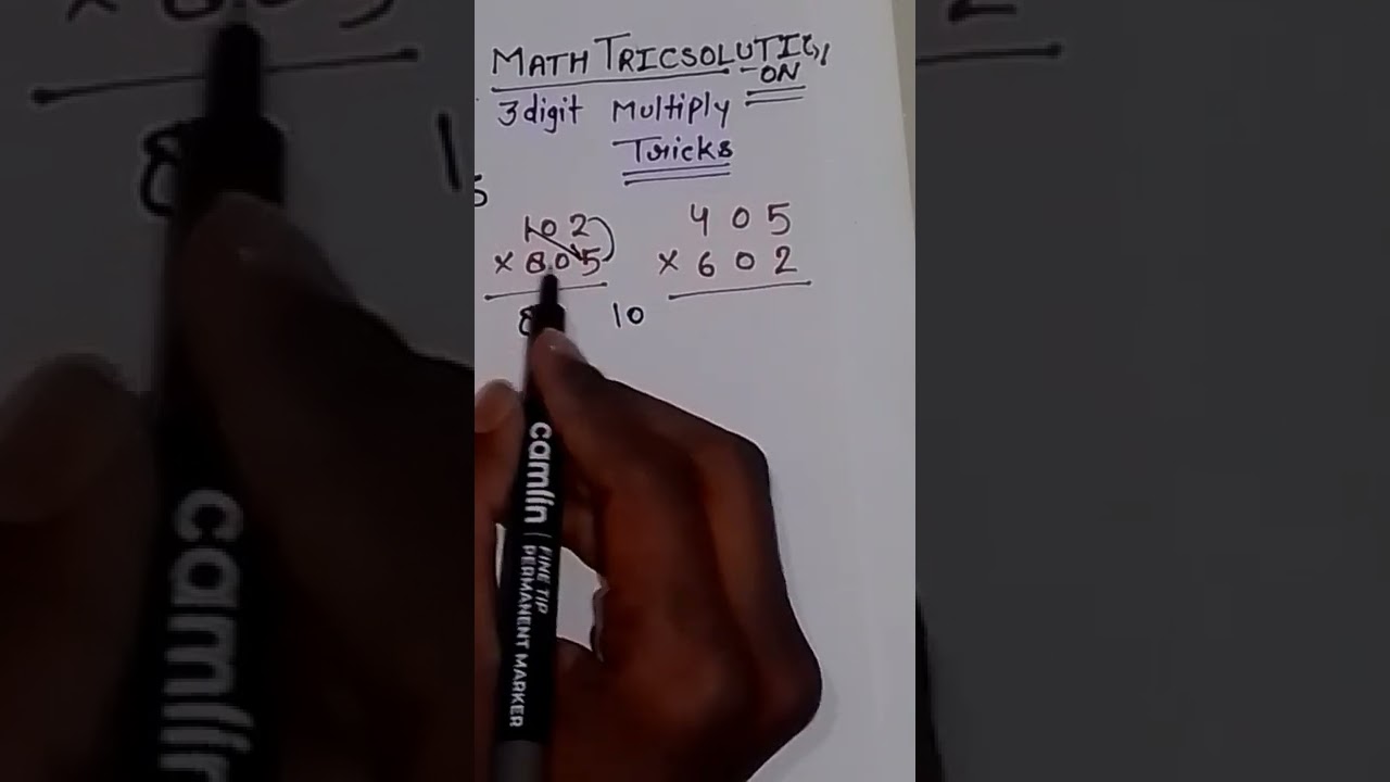Tricks 3 digit multiplication very easy in 5 sec / Math tricsolution