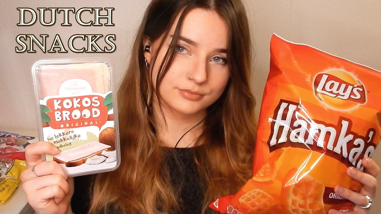 ASMR Showing you some Dutch snacks 🍪 Up-close whispering, Tapping, Crinkling sounds