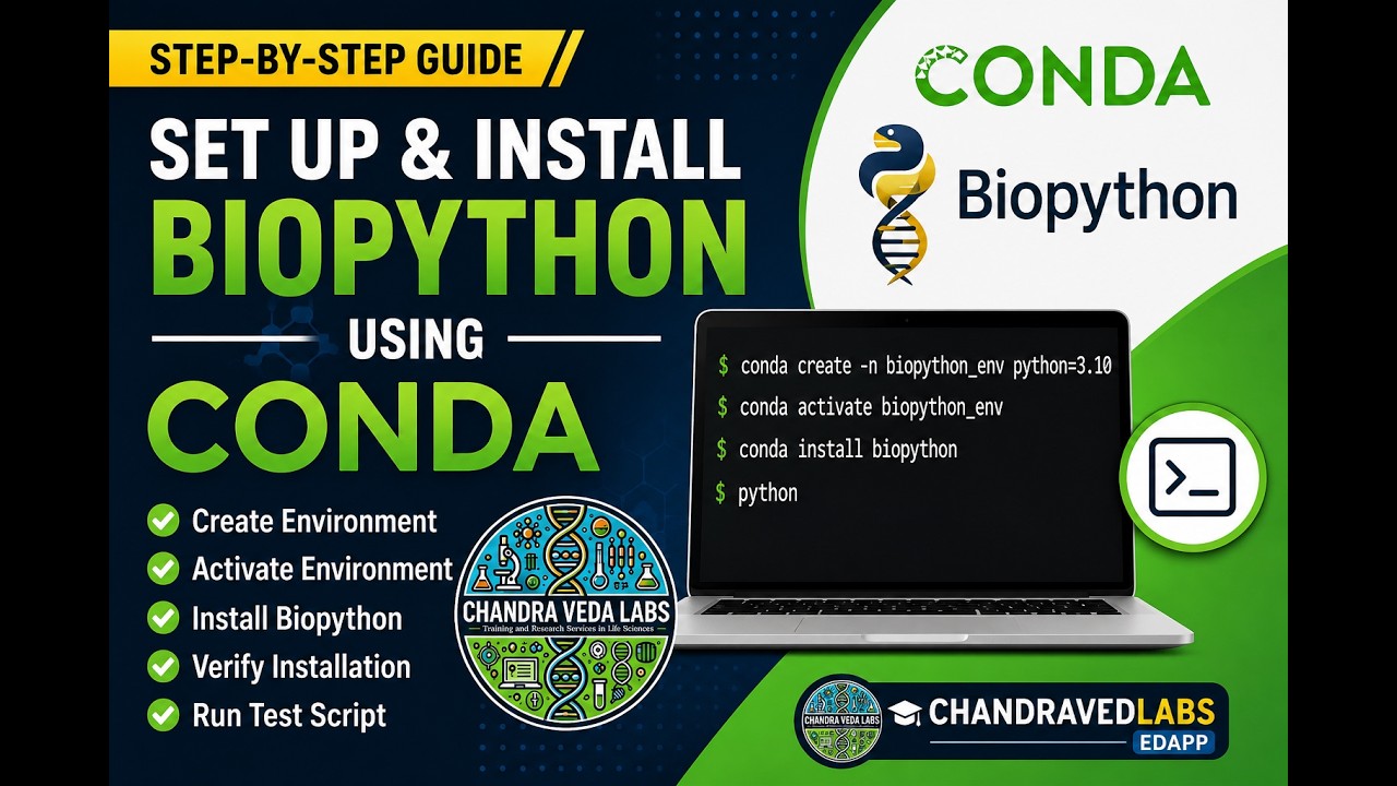 Setting Up and Installing a Conda Environment for Biopython | Beginner's Guide