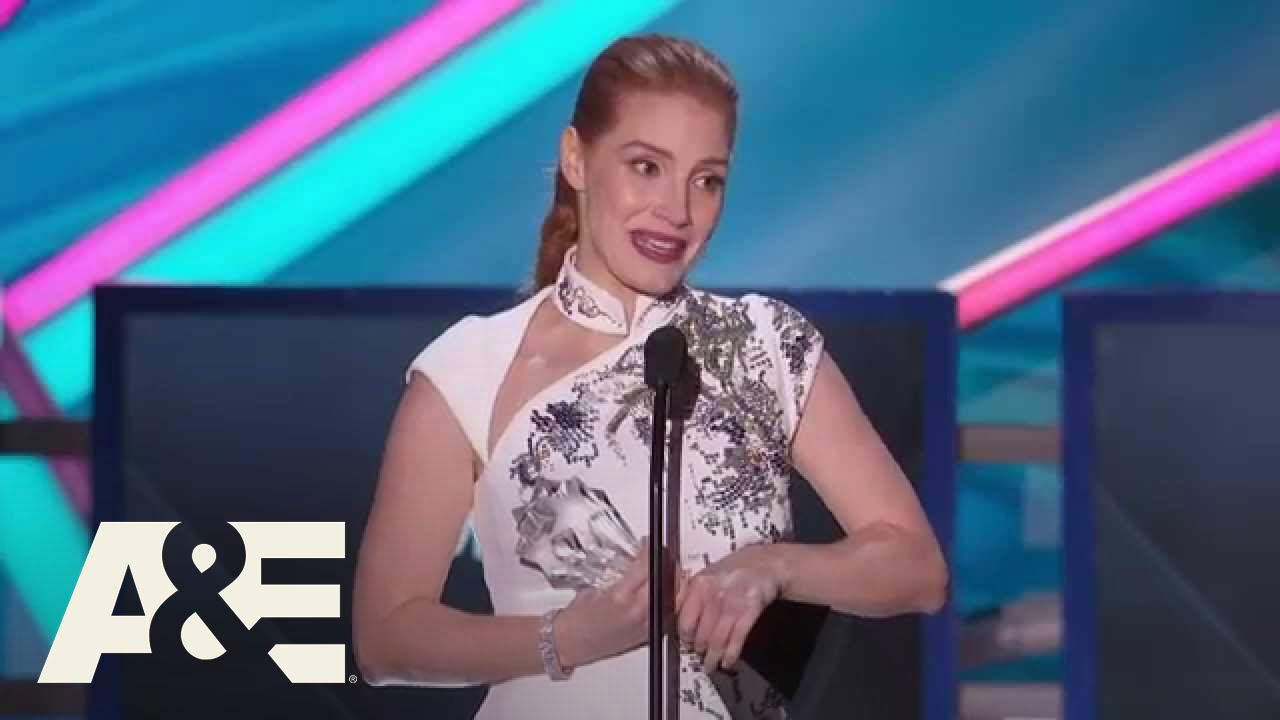 Jessica Chastain Accepts the MVP Award - 2015 Critics' Choice Movie Awards | A&E