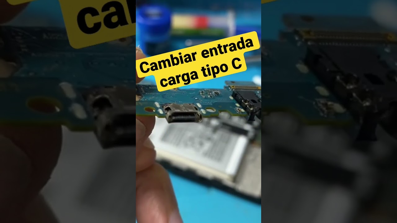 C&oacute;mo cambiar entrada carga tipo c de Samsung