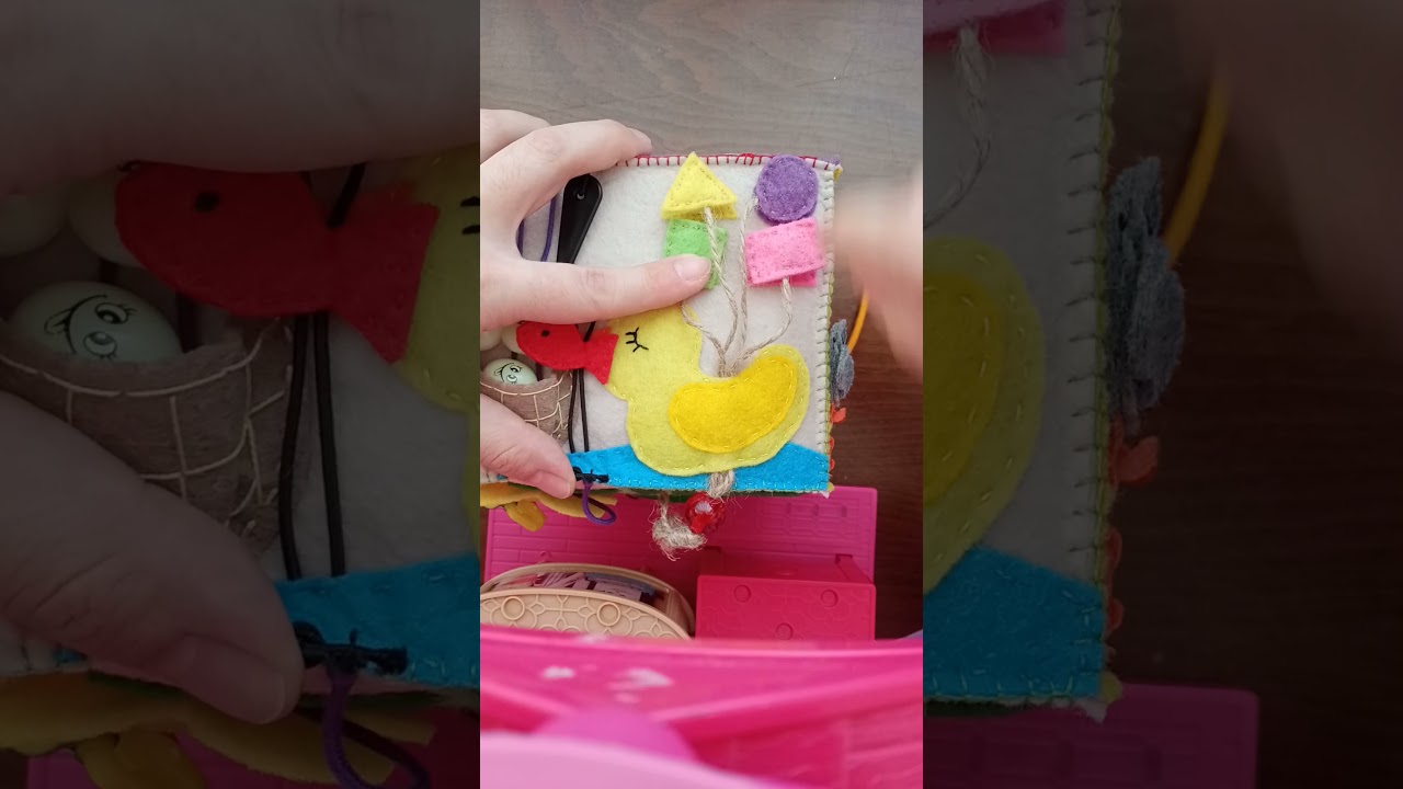 Keçe Aktivite Küpü (activity cube)-Montessori