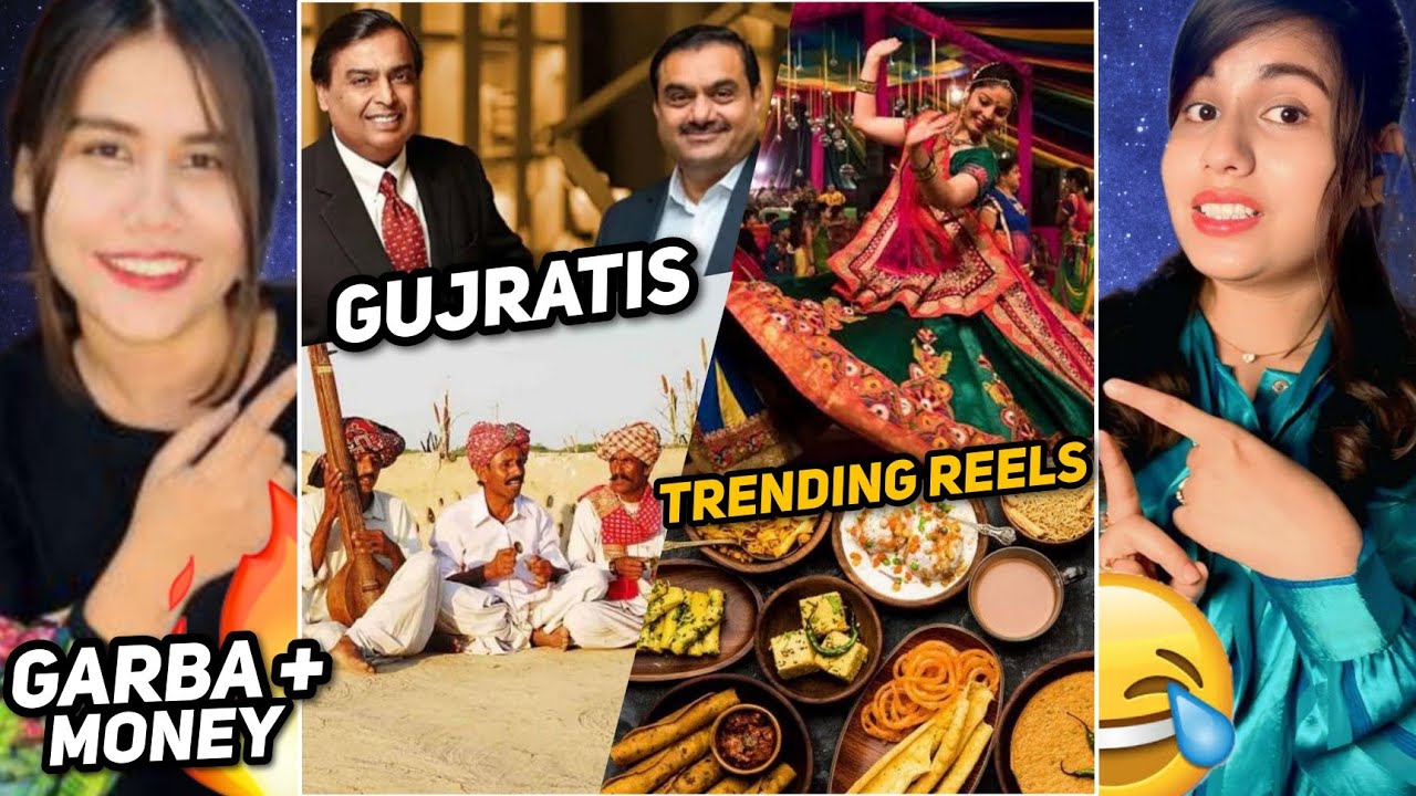 Gujarati People, Culture, Folk & Food 🇮🇳❤️ | Viral Instagram Edits Reaction | Gujarati Pride