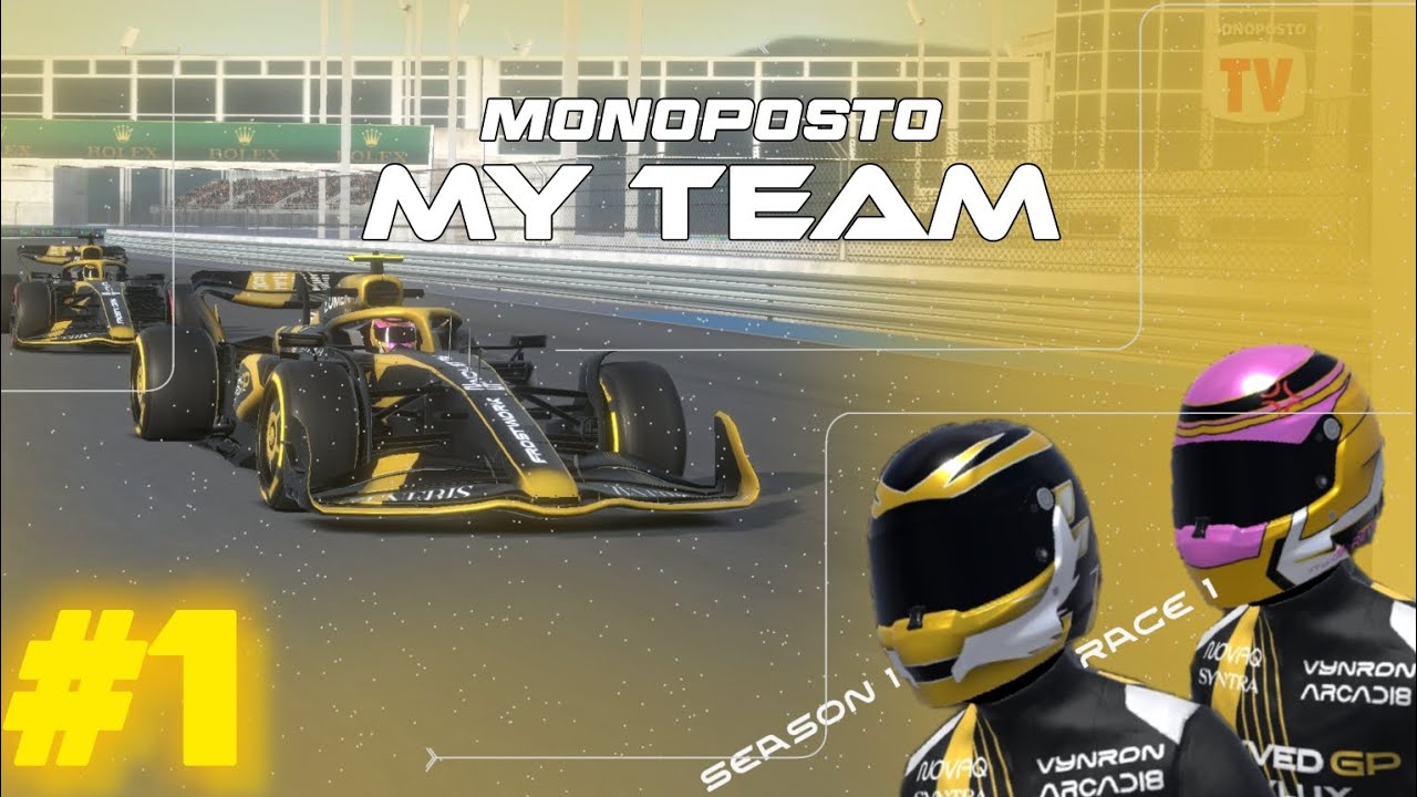 Monoposto MY TEAM CAREER MODE | Start in Australia| @Mrs. Revved in our career mode.