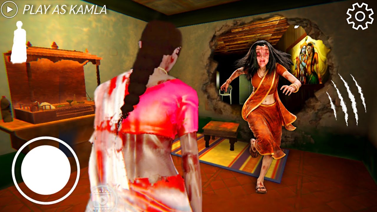 PLAYING AS KAMLA IN RUPALI INDIAN HORROR GAME || KAMLA BECAME SUPER KAMLA 