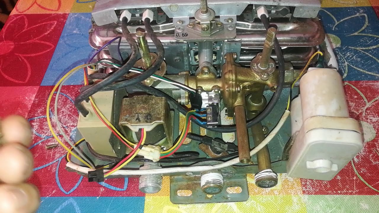مراحل و طريقة تغییر إيليکتروفان الغاز للسخان الغازي الاوتوماتيکي changement   d'electrovanne de gaz